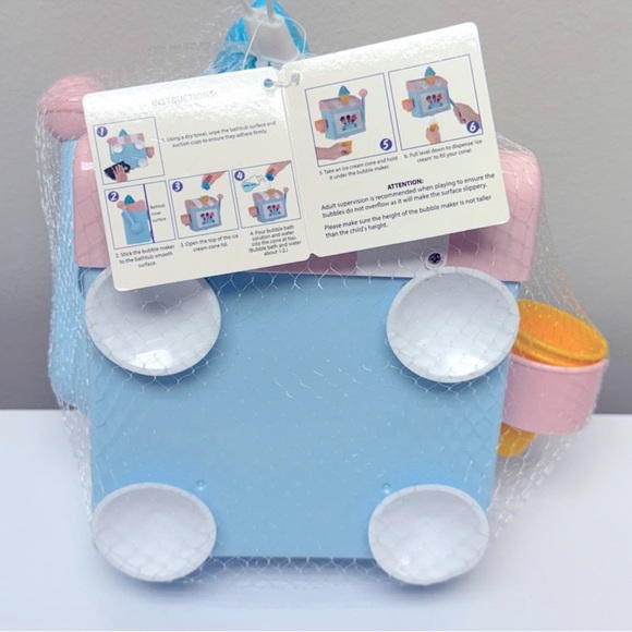 NWT Target Bullseye Playground Bath Bubble Maker with Ice Cream Print - Picture 5 of 5